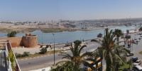 Panorama 18 Bouregreg depuis le pont moulay hassan jusqu au debarcadere.JPG