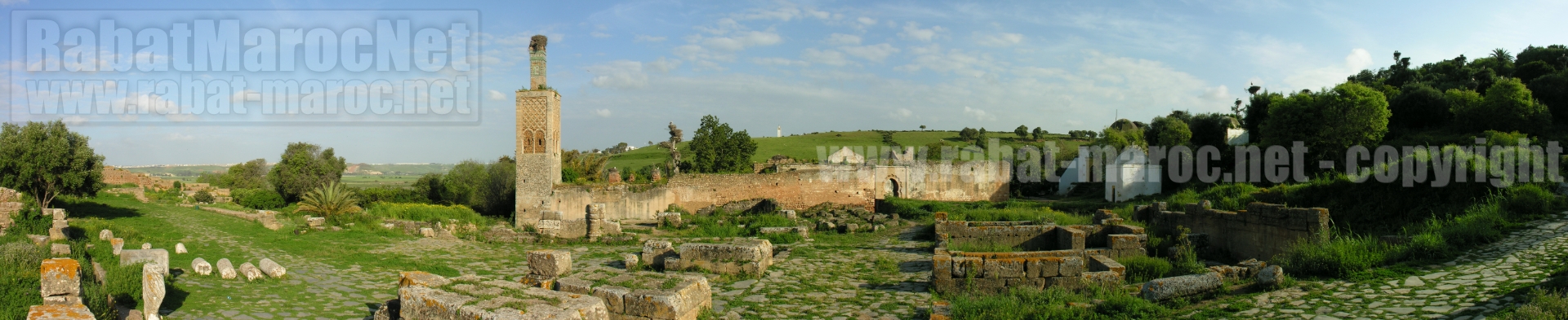 2006 chellah ruines romaines et piliers arc triomphe medersa et marabout