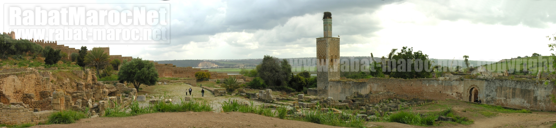 chellah ruines romaines nuages