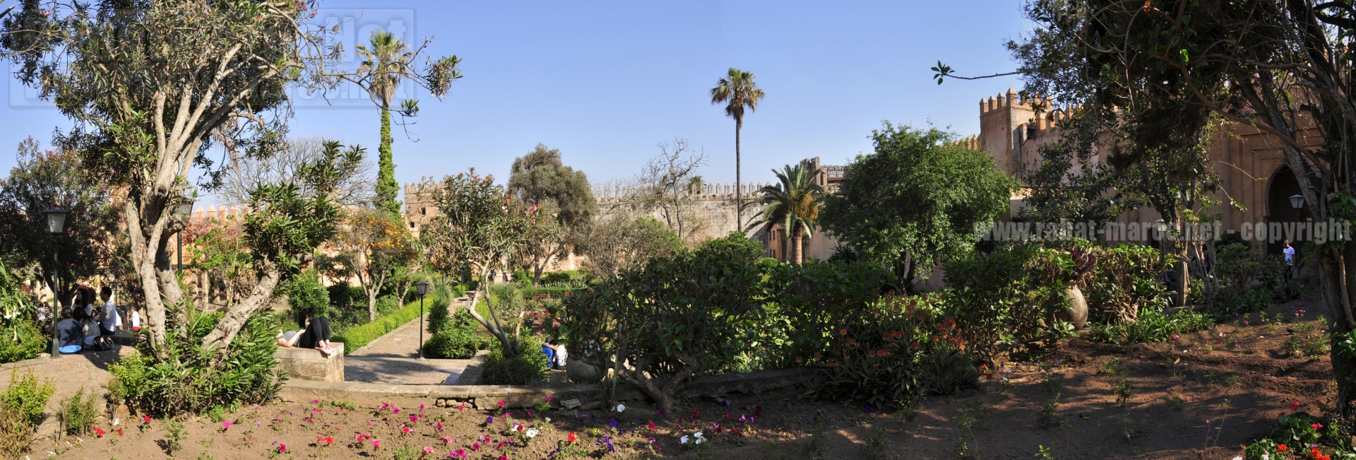jardin des oudayas depuis medersa