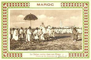 le sultan entree en son palais a rabat